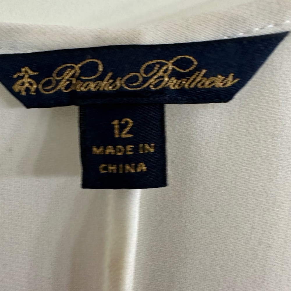 Brooks Brothers Ruffled Blouses - White and Yellow - Picture 3 of 5
